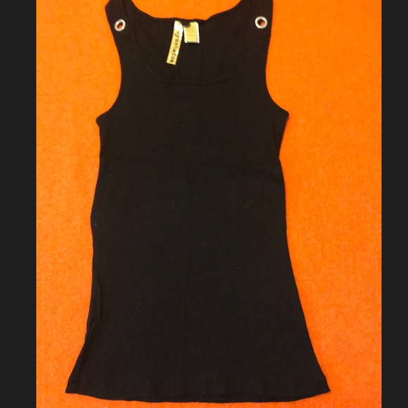 Eyeshadow black tank top removable embellished bib - Picture 5 of 8
